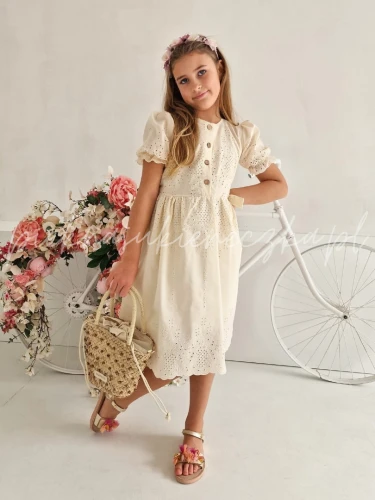 zolta sukienka boho azurowa