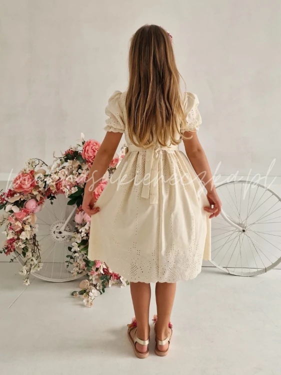 zolta sukienka boho azurowa