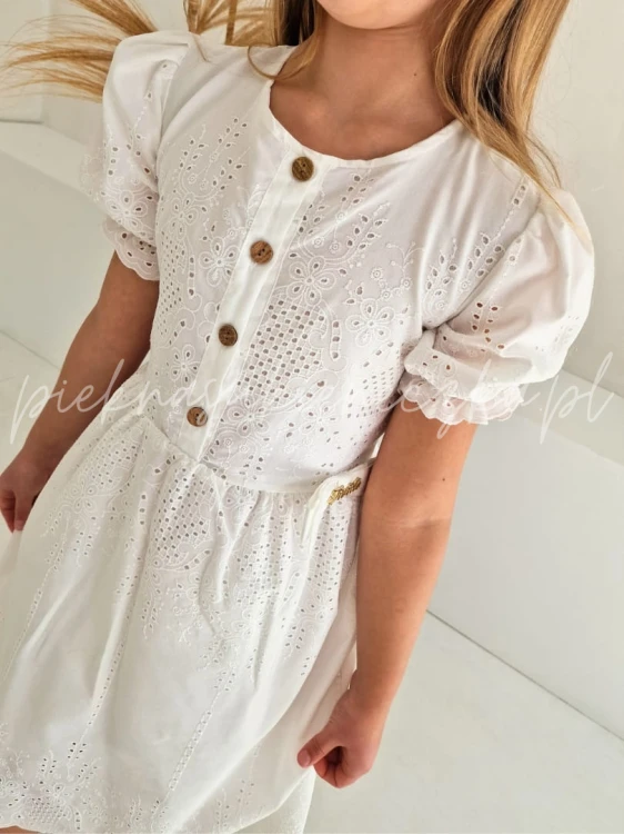 biala sukienka azurowa