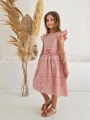 rozowa sukienka bawelniana boho